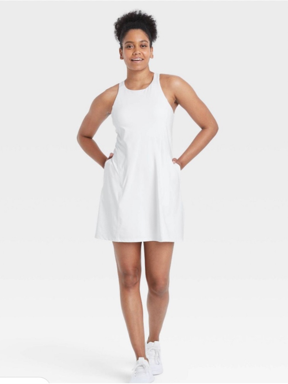Women’s white tennis dress target all in motion size medium built in shorts